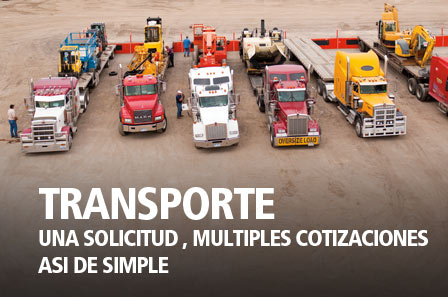 TRANSPORTE UNA SOLICITUD , MULTIPLES COTIZACIONES  ASI DE SIMPLE