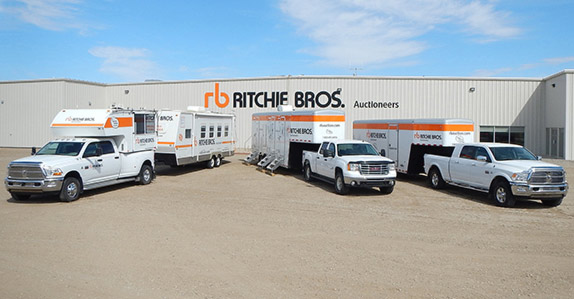 Ritchie Bros. on-the-farm auction mobile unit. Ritchie Bros. on-the-farm auction mobile unit.