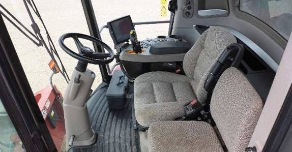 Cab of the combine Cab of the combine