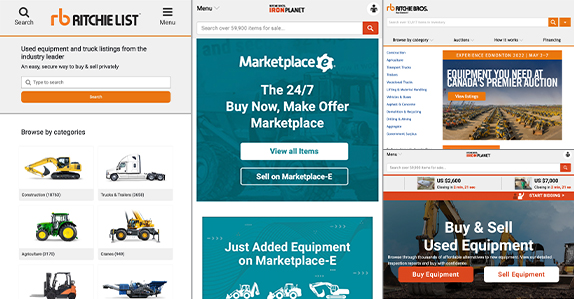 Multiple ways to sell heavy equipment and trucks at Ritchie Bros. Multiple ways to sell heavy equipment and trucks at Ritchie Bros.