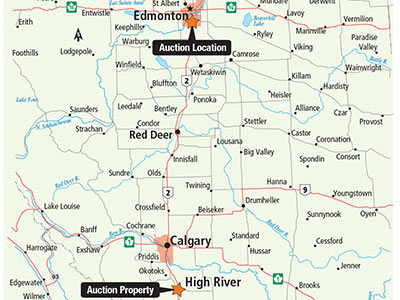 High River Alberta Canada Map High River, Ab - October 29, 2015 | Ritchie Bros. Auctioneers